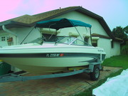 18.5 foot Glastron open bow 1996